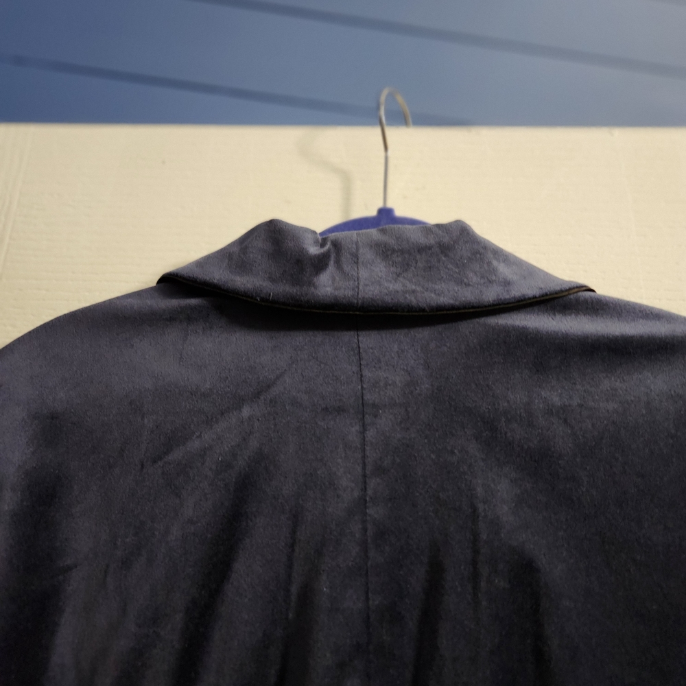 Talbots Officer Blue Velvet Blazer with satin accents NWT - Picture 8 of 11
